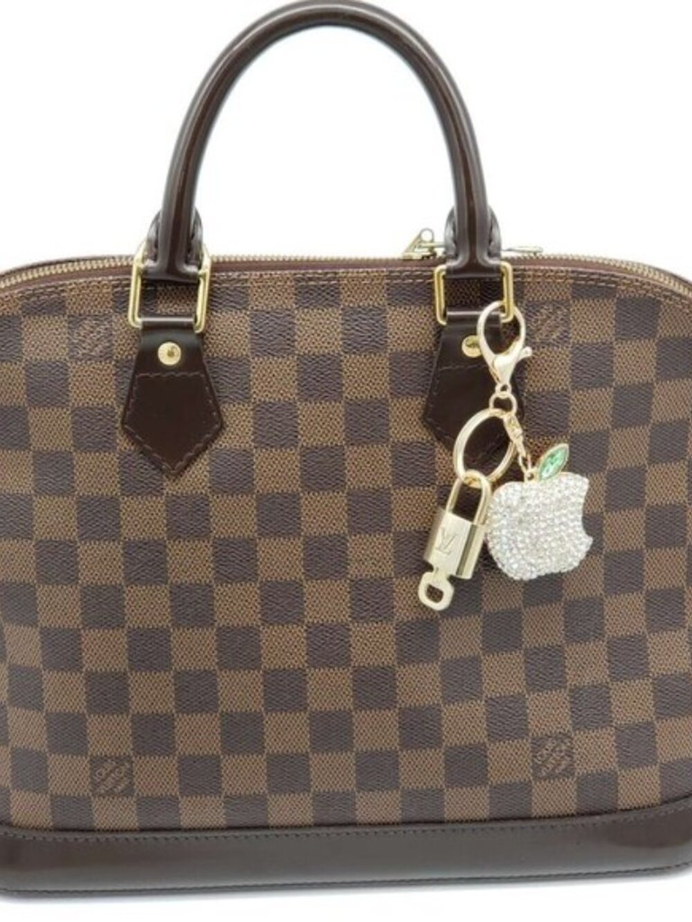 Louis Vuitton Authentic Gold Lock 🔒 Unbranded Apple Keychain Charm for Bags - Picture 2 of 7